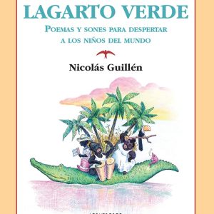 Un largo lagarto verde